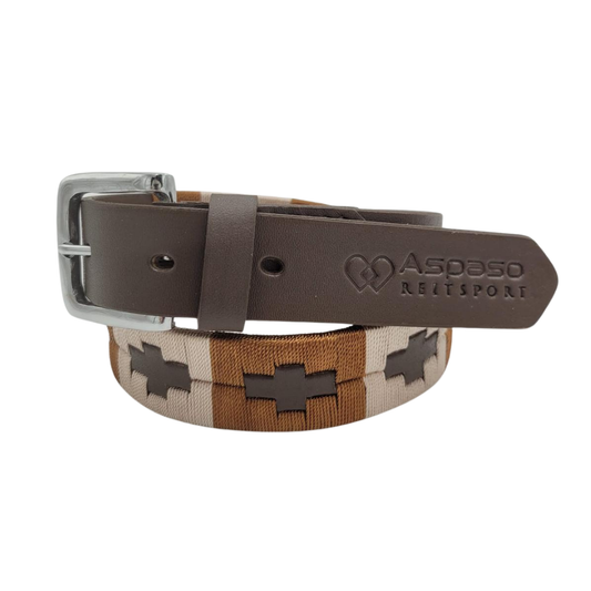 Pologürtel "beige/braun"