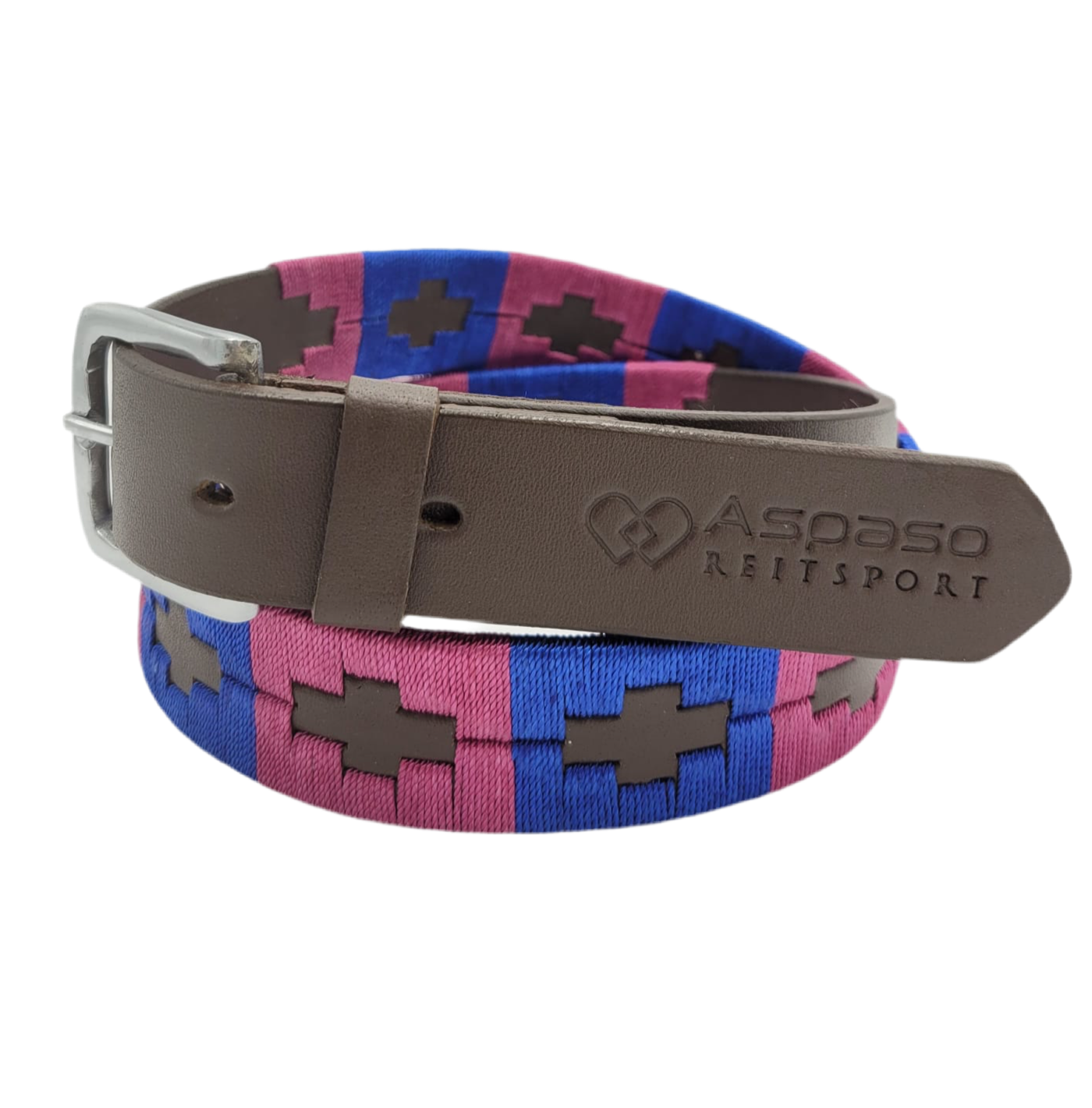Pologürtel "pink/blau"