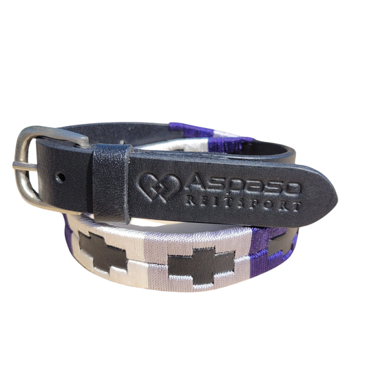 **B-Ware** Kinder Pologürtel blau/grau/weiß